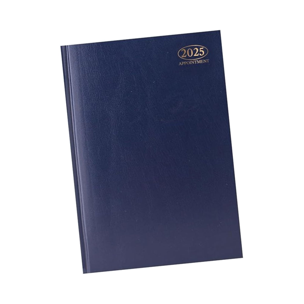 2025 Premium Quality A4 Day to Page Appointment Diary - Blue