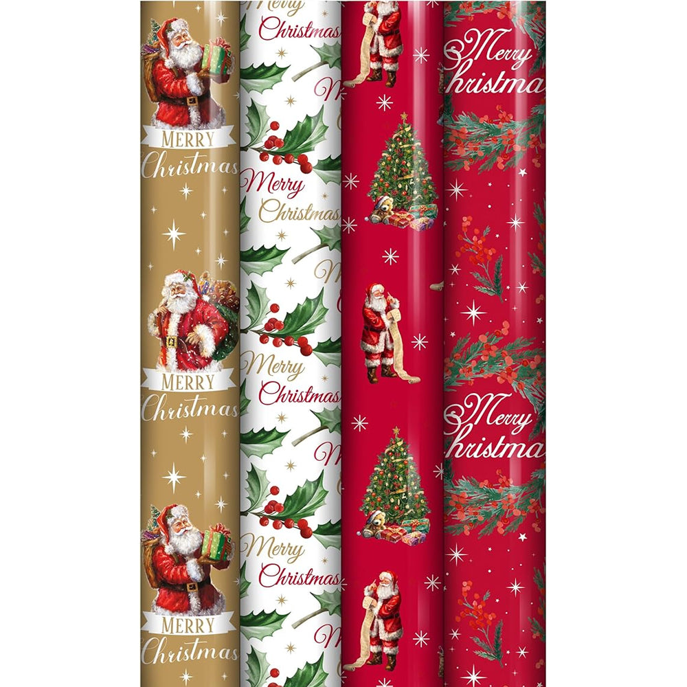 Cute Christmas Character Gift Wrapping Paper Roll 