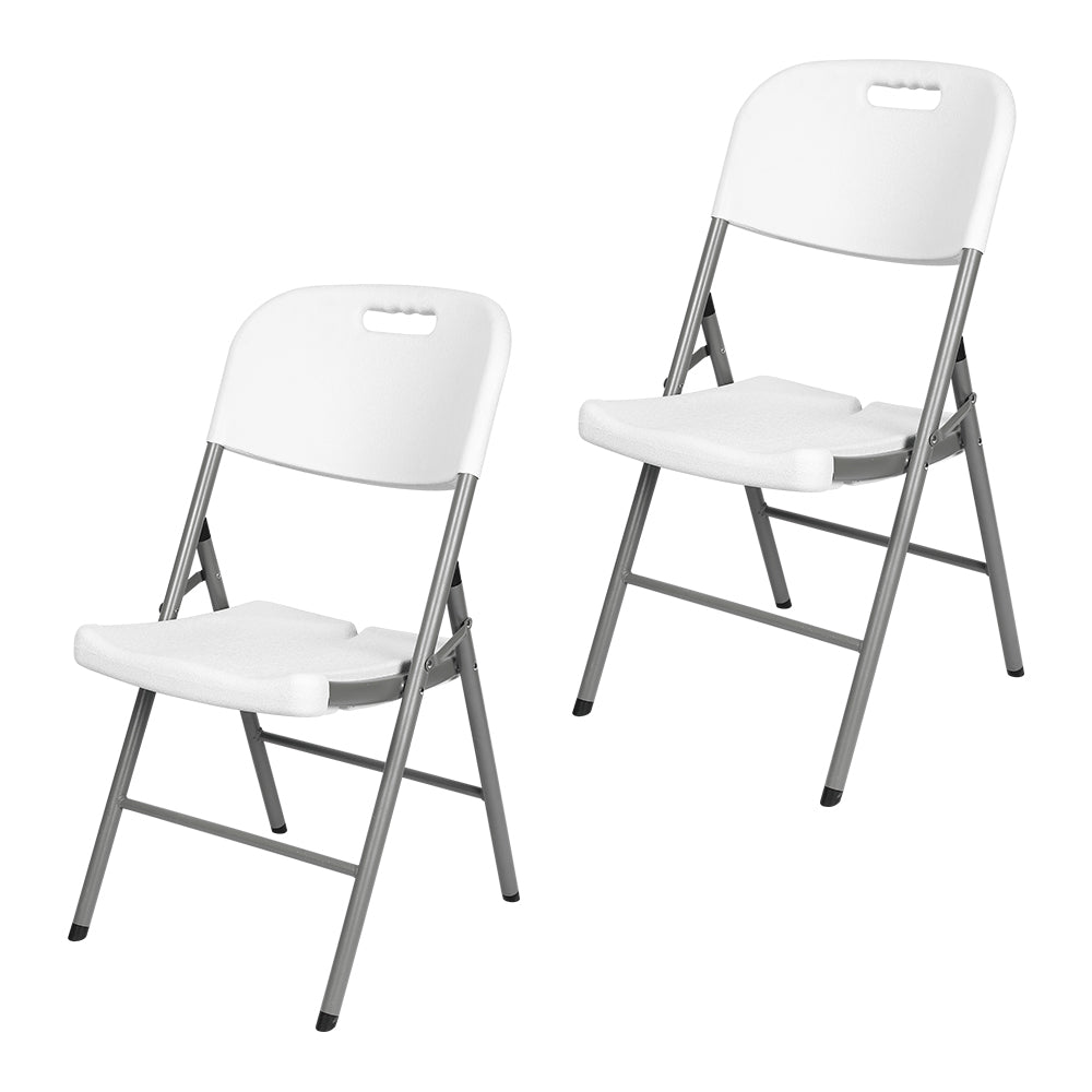 White Folding Plastic Chair Set