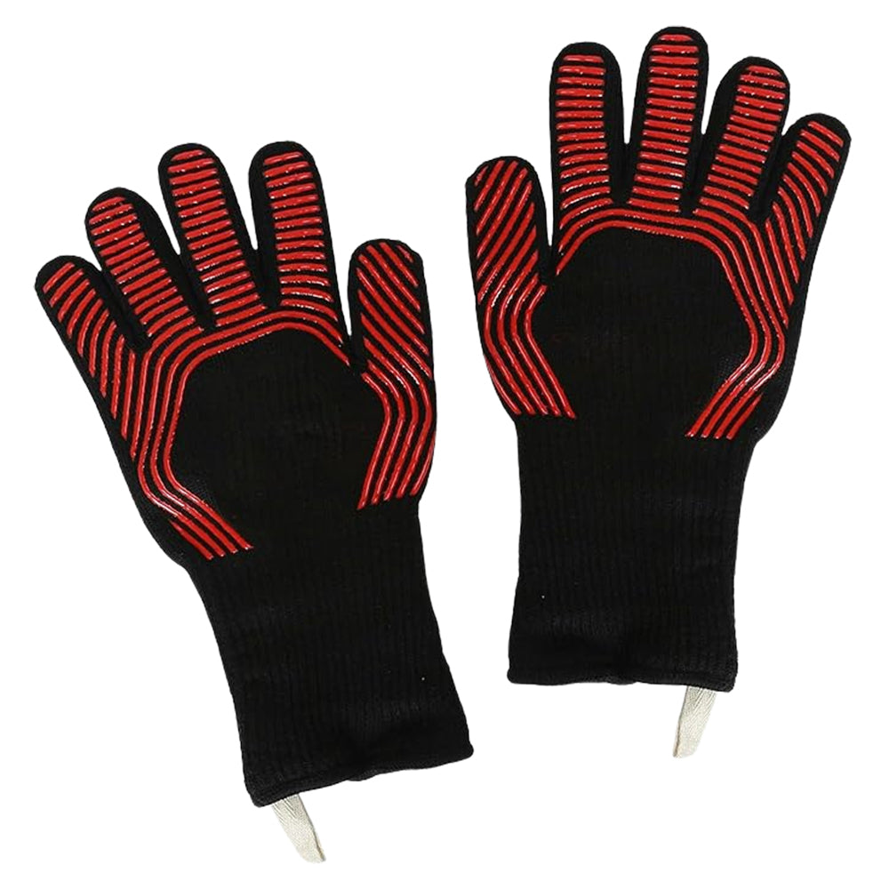 Heat Resistant BBQ Gloves - Red