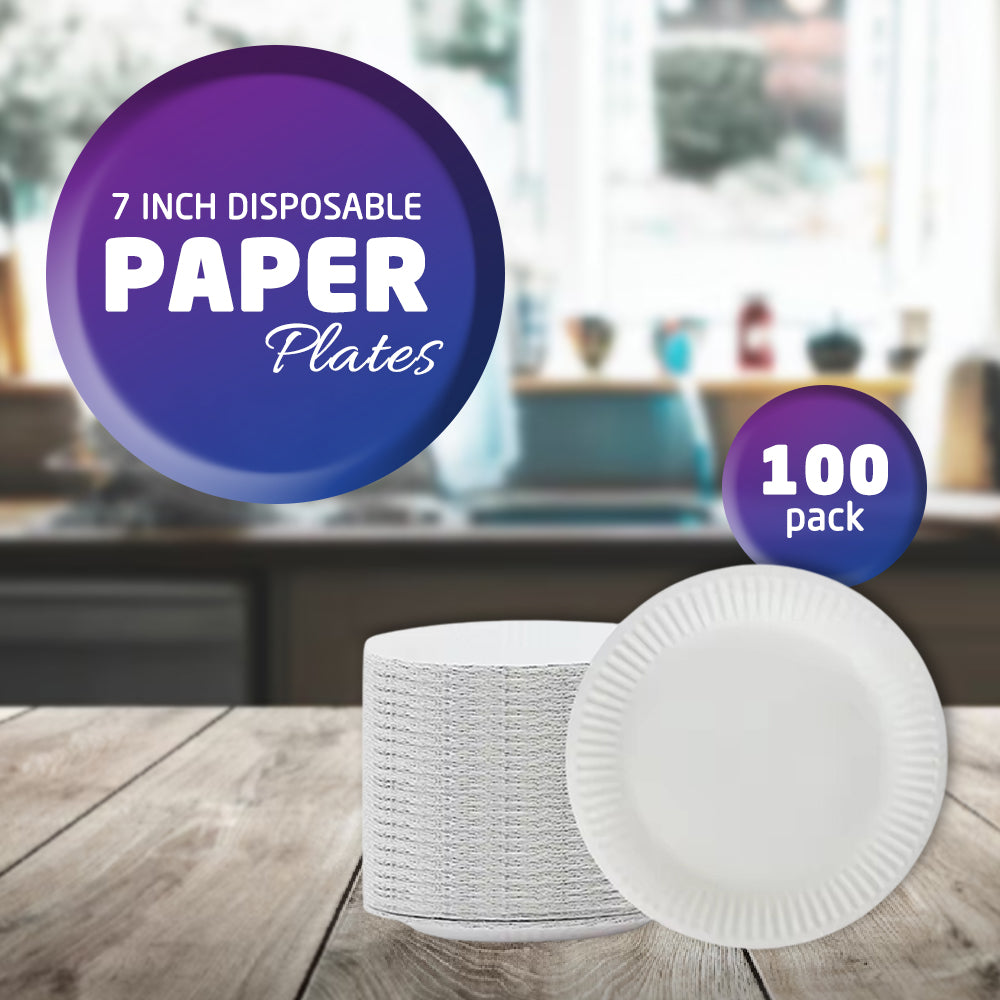 7-inch Disposable Paper Plates