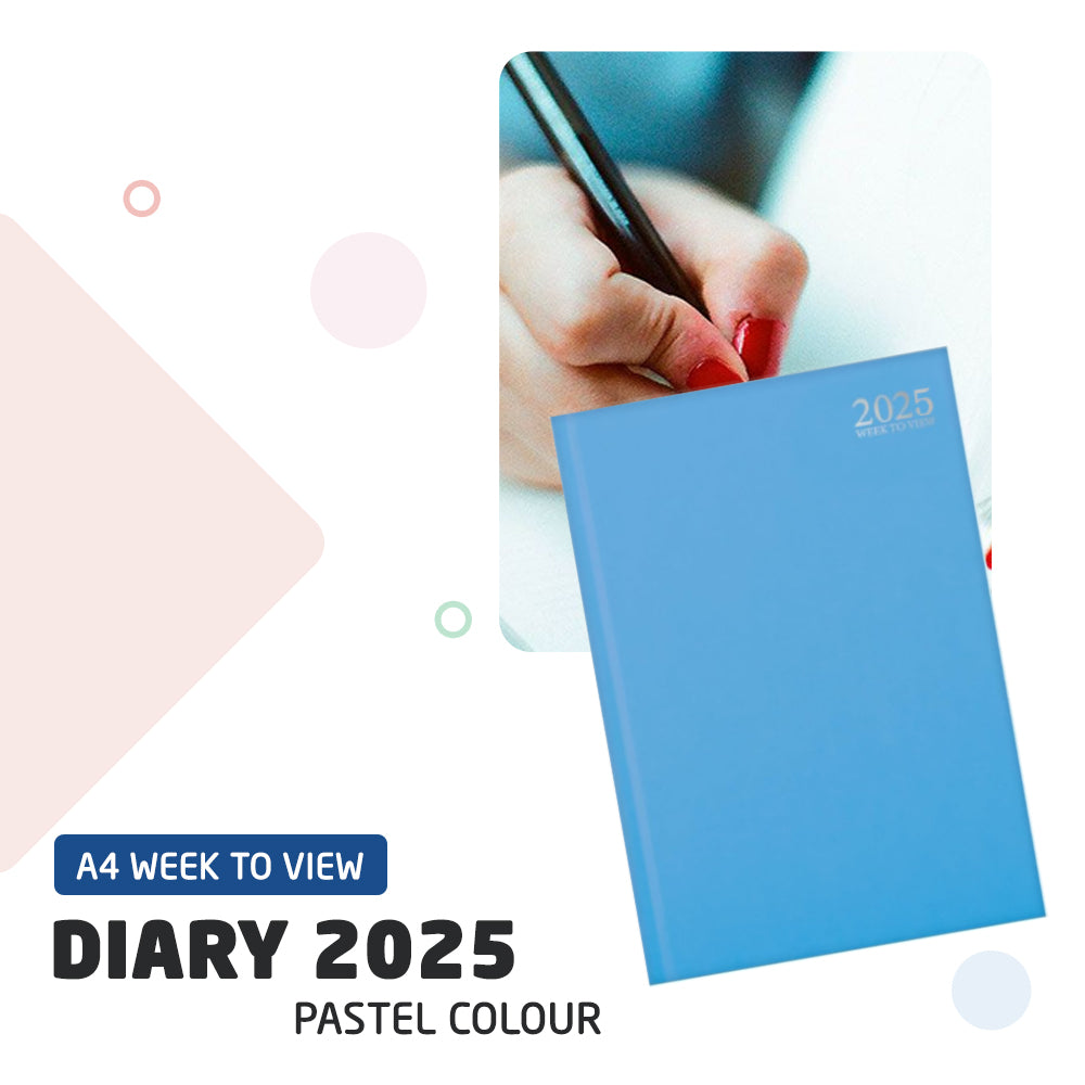 2025 Premium Quality A4 Week to View Diary