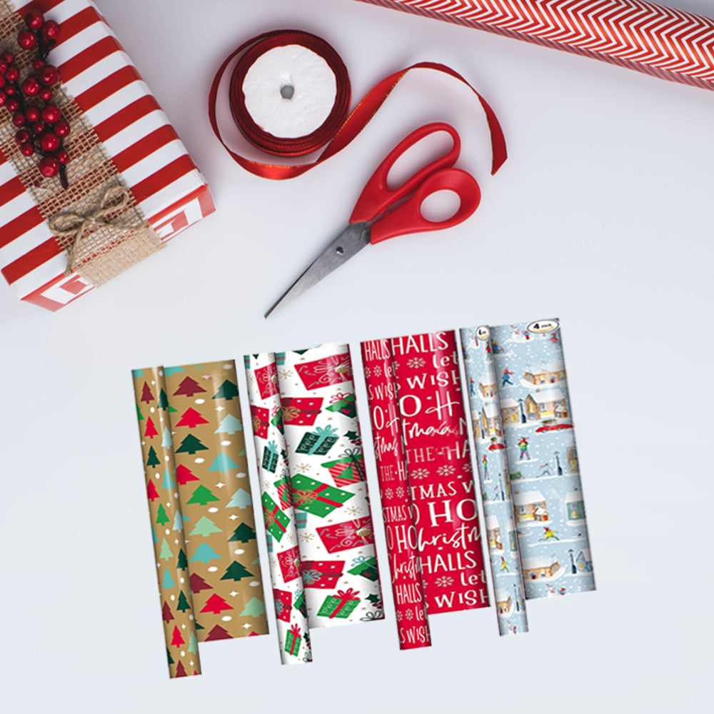 4x7 M Christmas Gift Wrapping Paper Roll