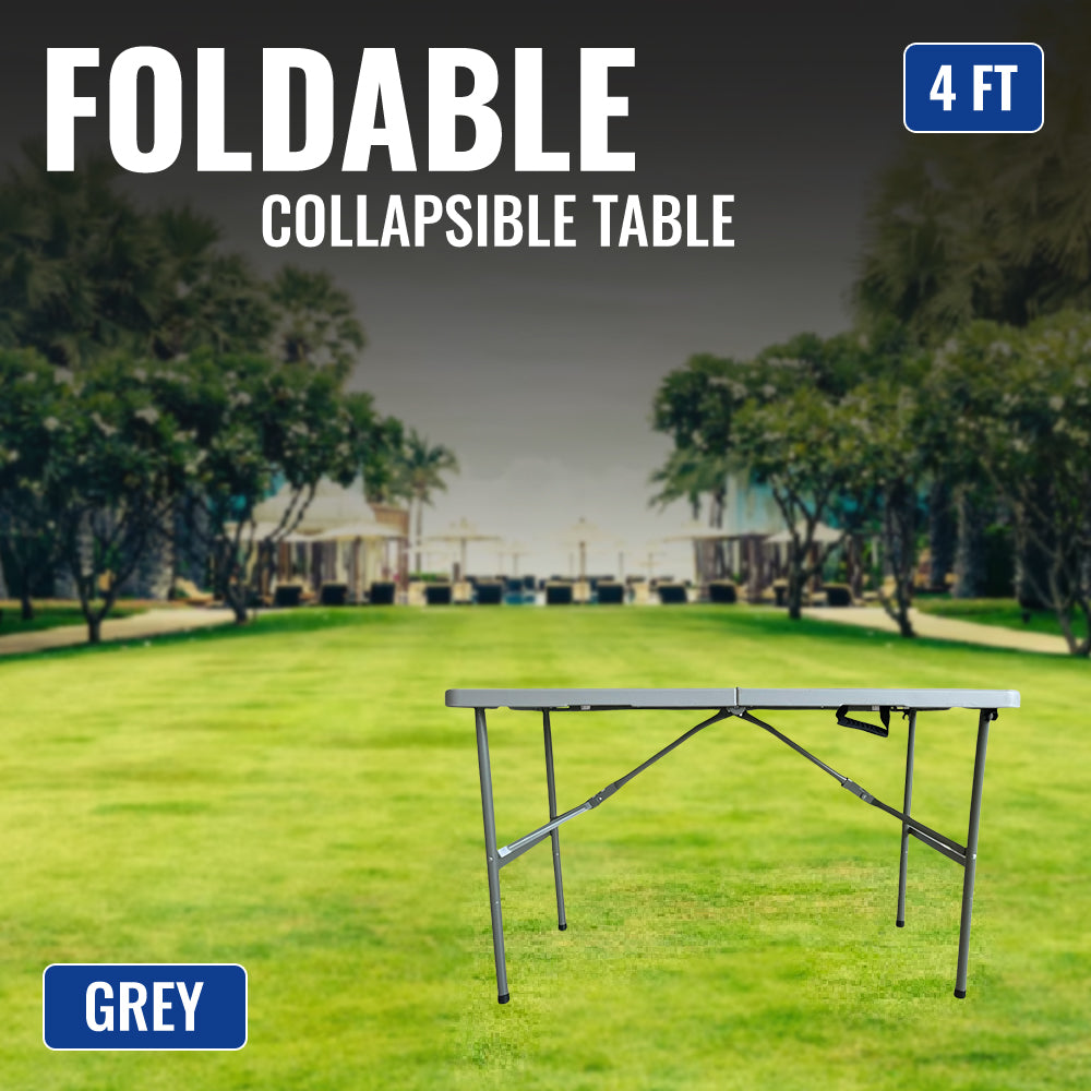 4ft Grey Folding Table