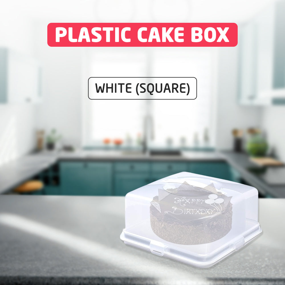 Square Plastic Cake Box