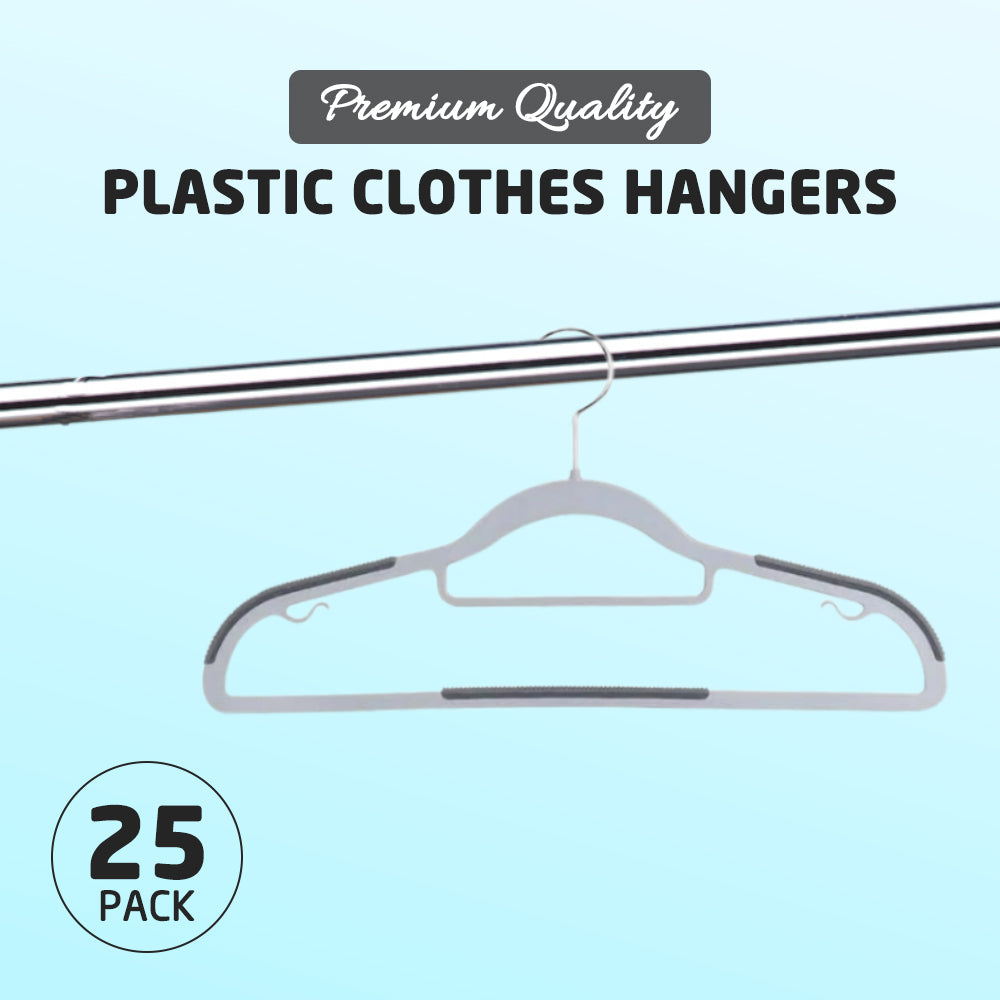 Non-Slip Plastic Coat Hangers