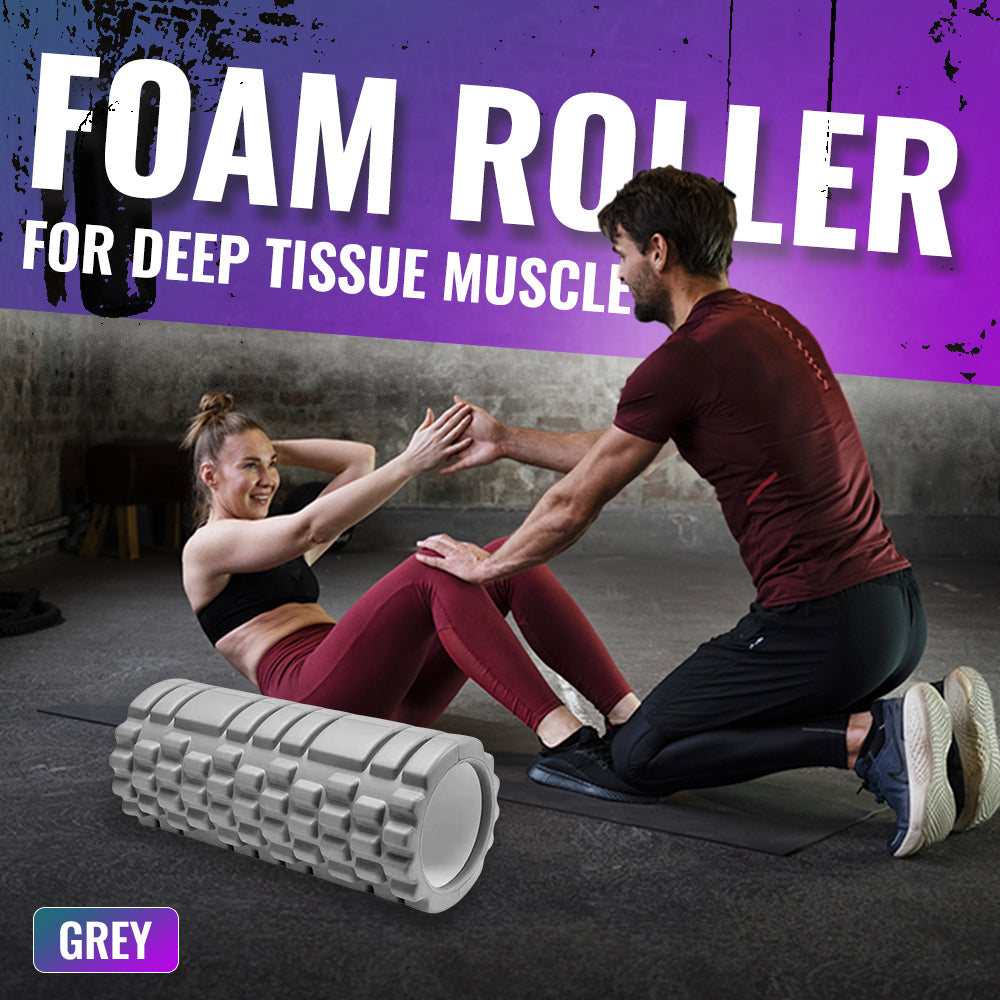 Grey Foam Roller for Deep Tissue Muscle