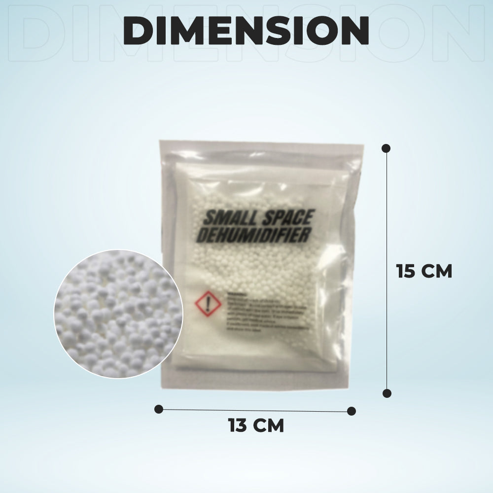 Dimension of  Mini Dehumidifier Sachets