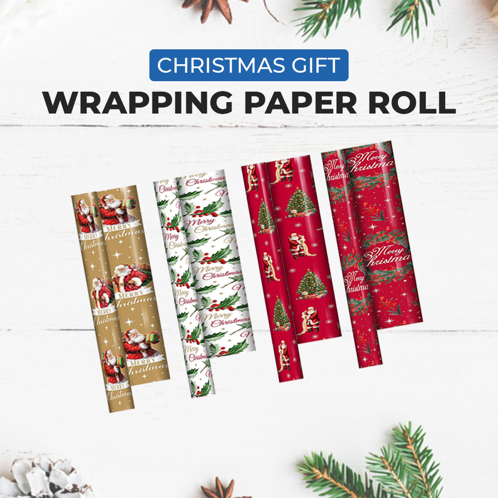 Cute Christmas Character Gift Wrapping Paper Roll 