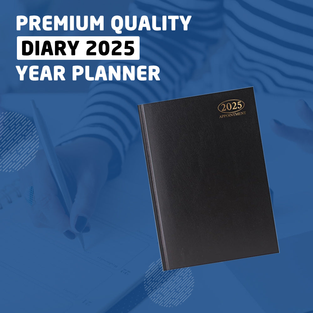 2025 Premium Quality A4 Day to Page Appointment Diary - Year Planner