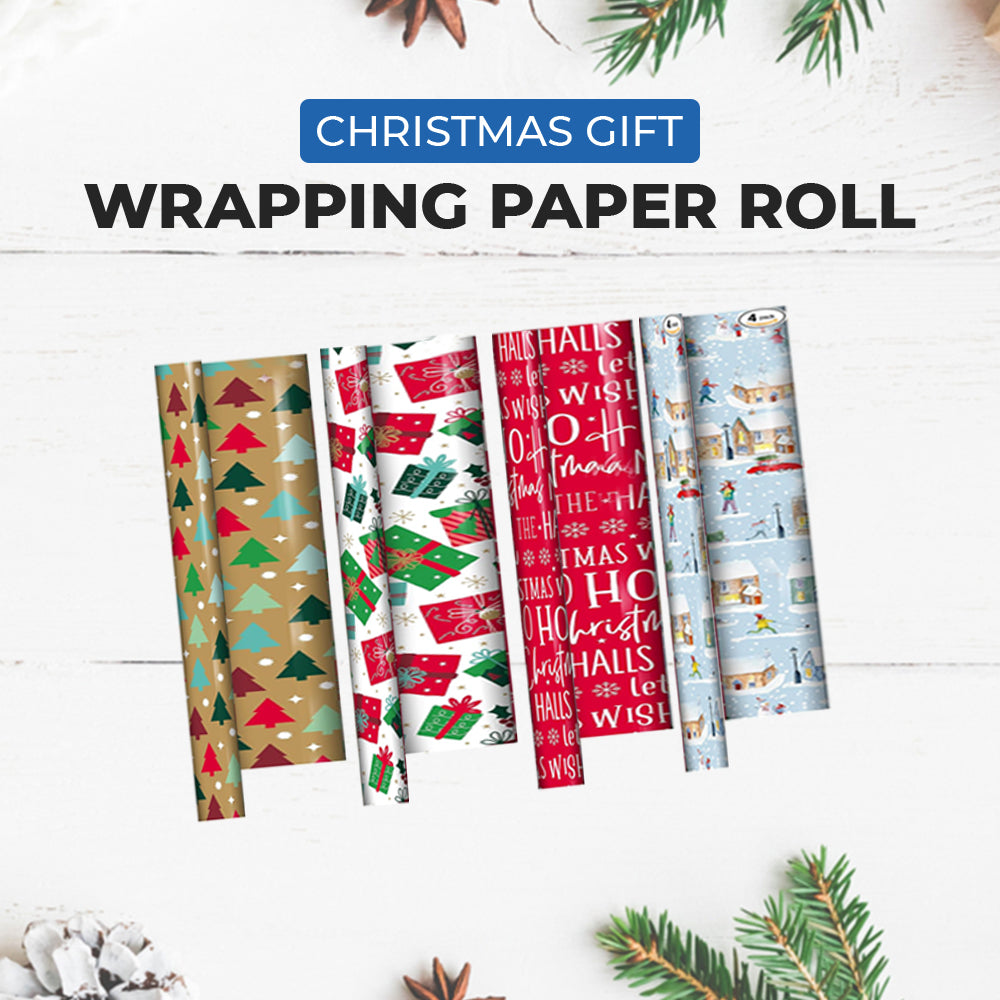 4x7 M Christmas Gift Wrapping Paper Roll