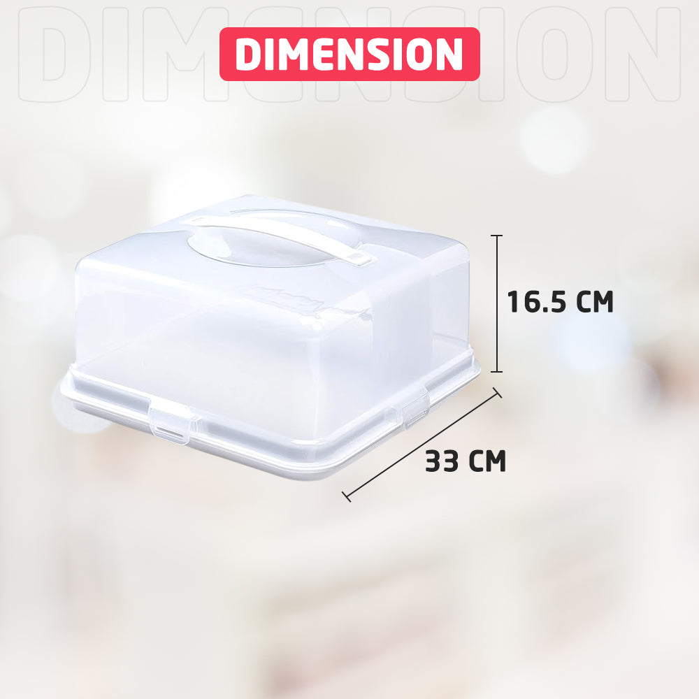 Dimension of Plastic Cake Box