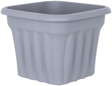 Gray Square planter