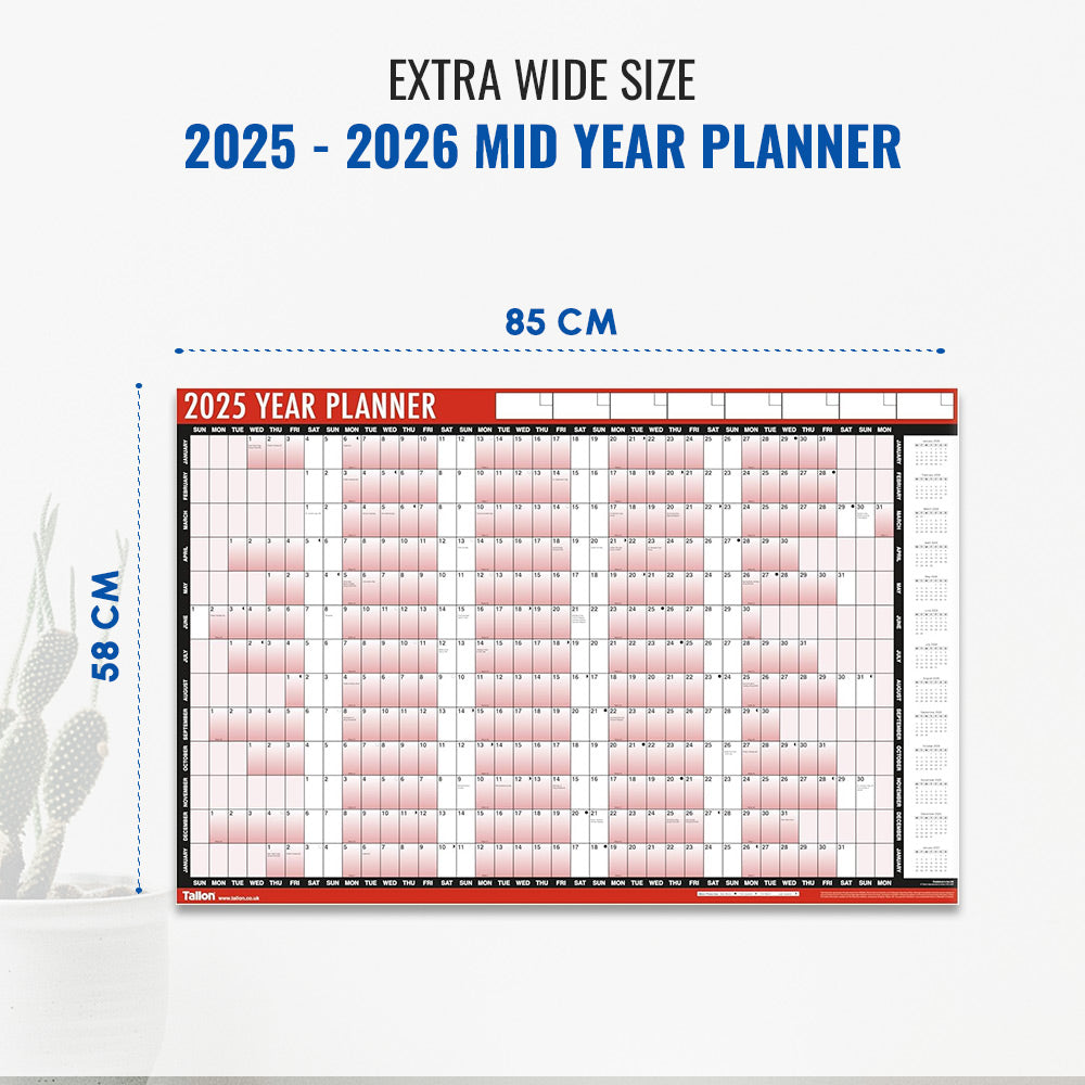 2025 - 2026 Mid Year Planner