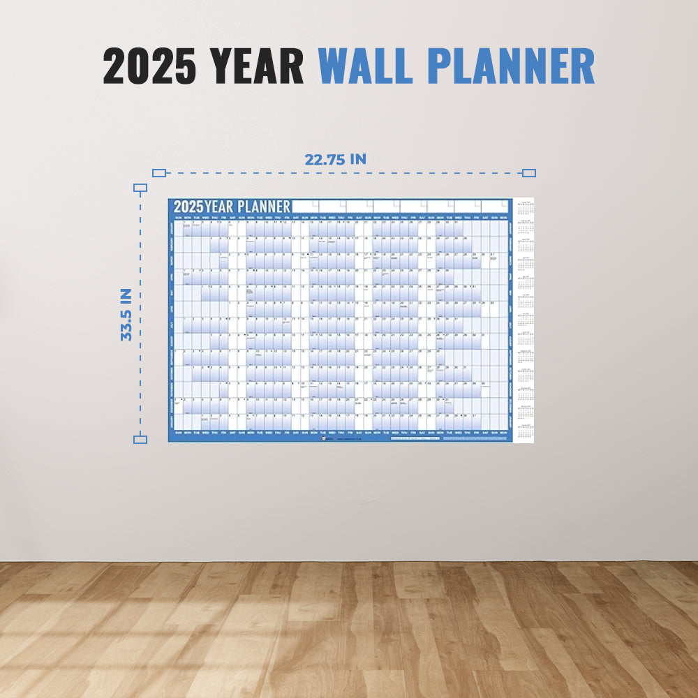 2025 Year Wall Planner A1 Large Laminated Wall Calendar - Dimension