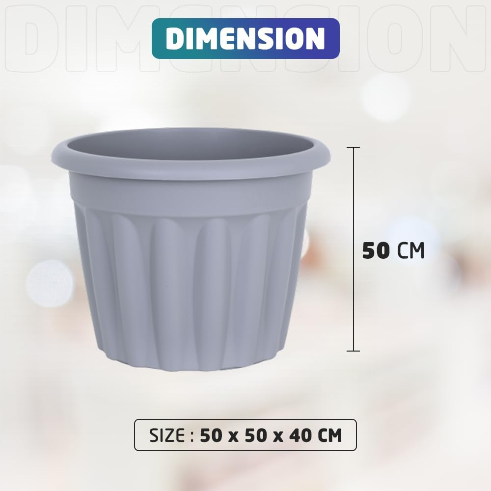 Dimension of 50 cm Gray Planter