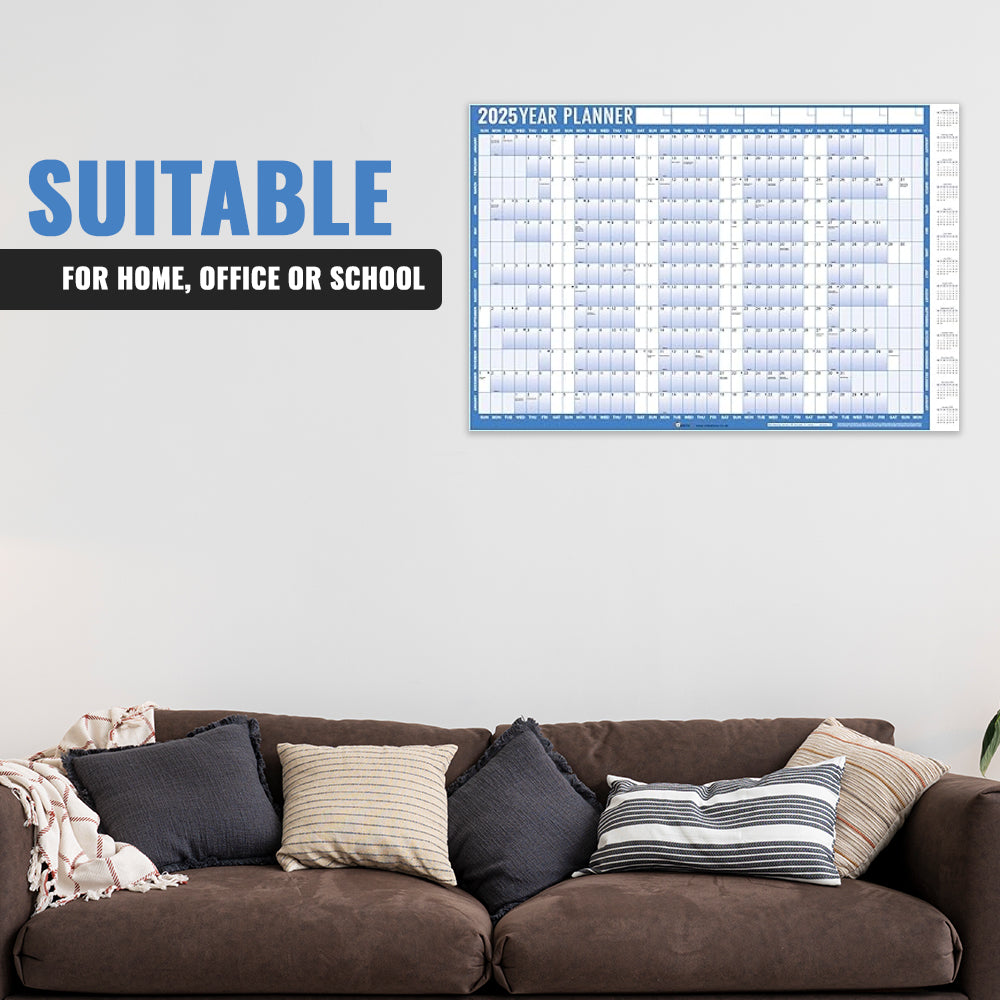 2025 Year Wall Planner A1 Large Laminated Wall Calendar