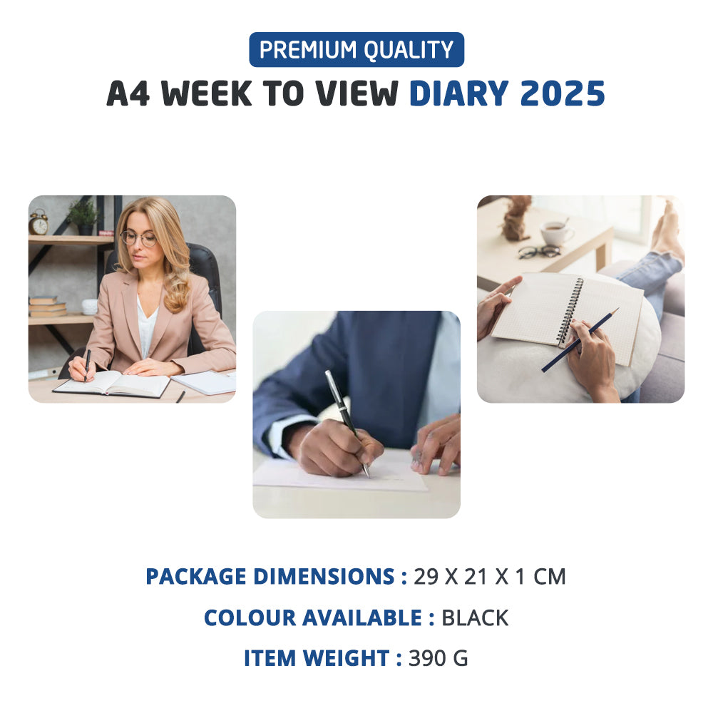 2025 A4 Week to View Diary