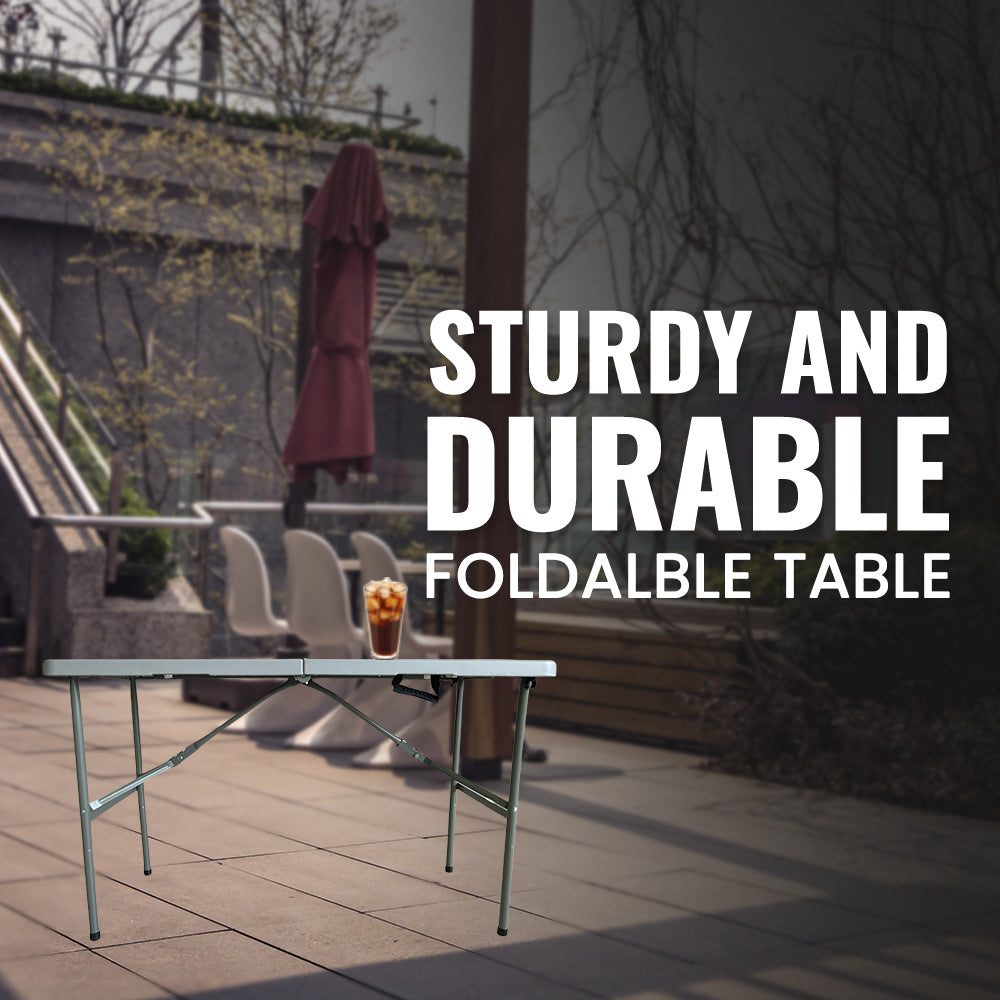 4ft Foldable Table - Grey