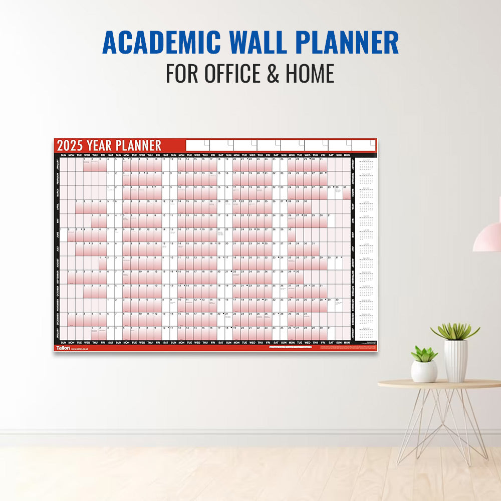 Academic Wall Planner for Office & Home