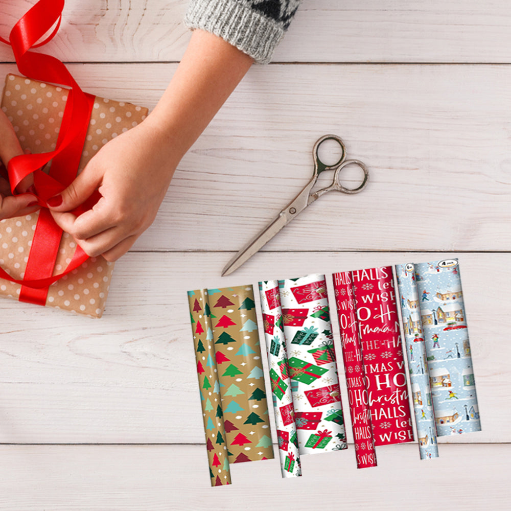 4x7 M Christmas Gift Wrapping Paper Roll