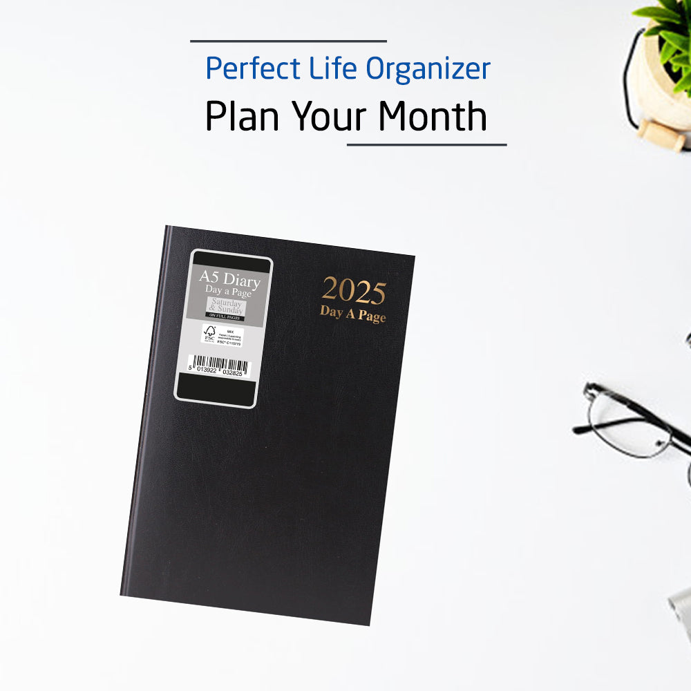 2025 A5 Day to Page Diary - Perfect life organizer