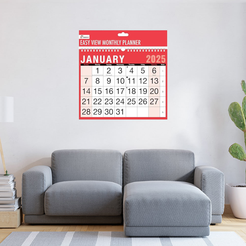 2025 Easy View Calendar