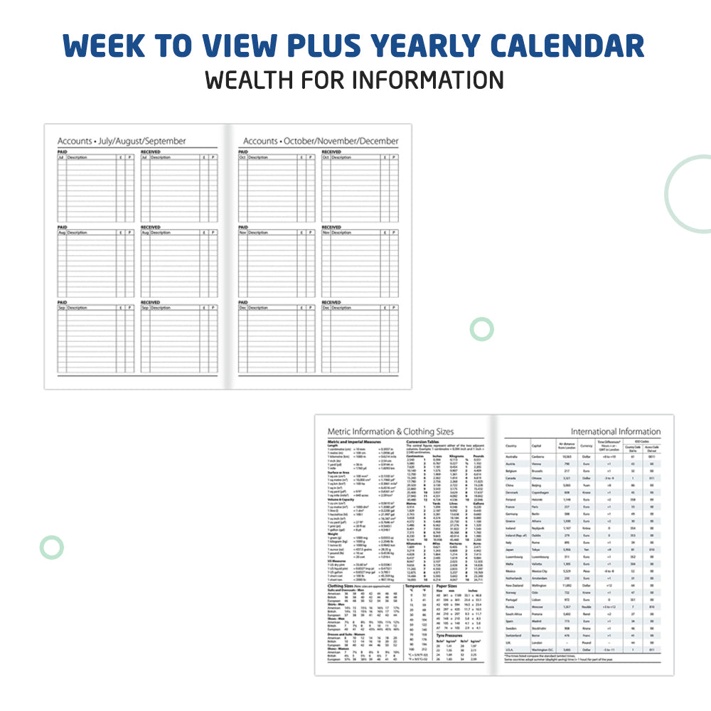 2025 A4 Week to View Diary