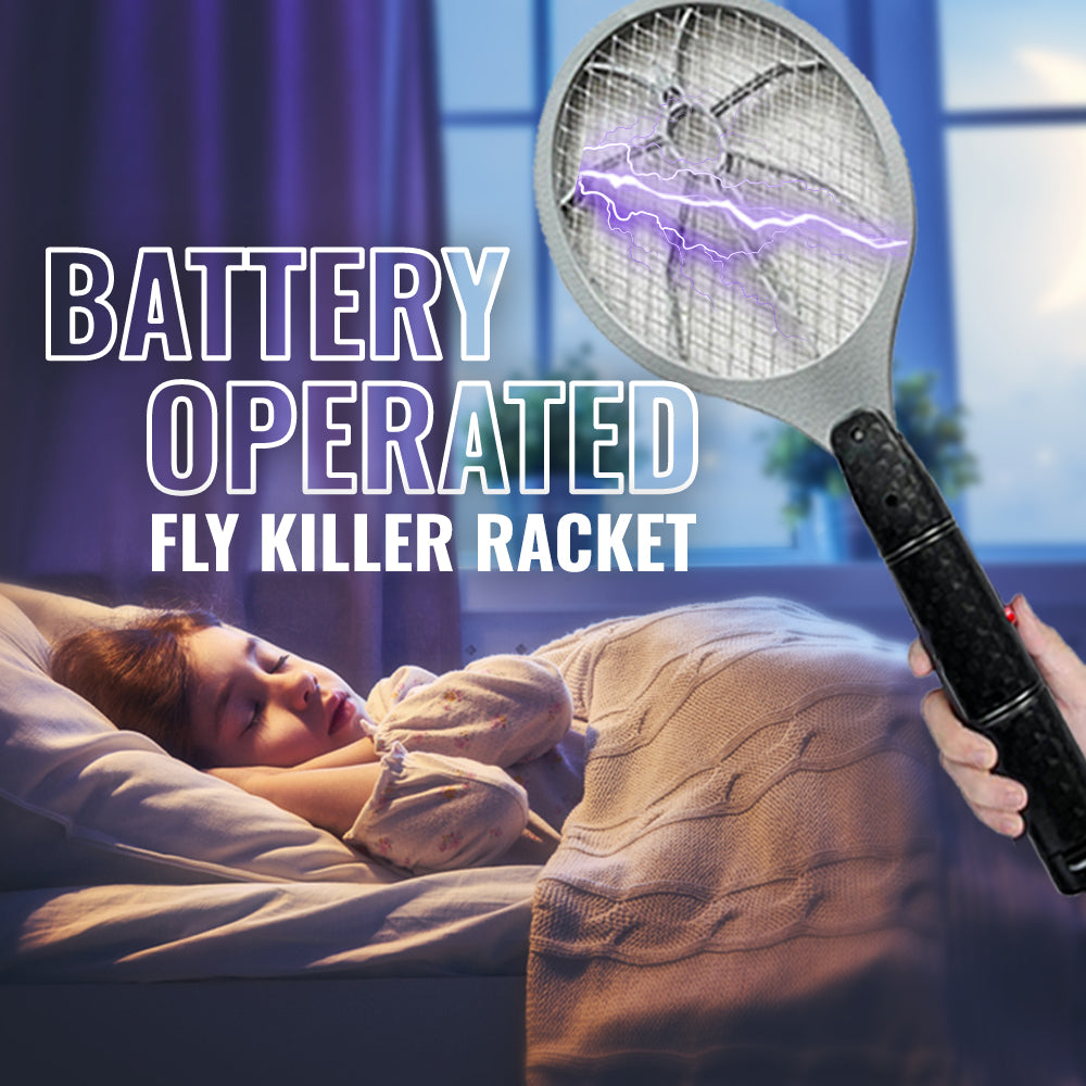 Battery operated bug zapper racket clearance style