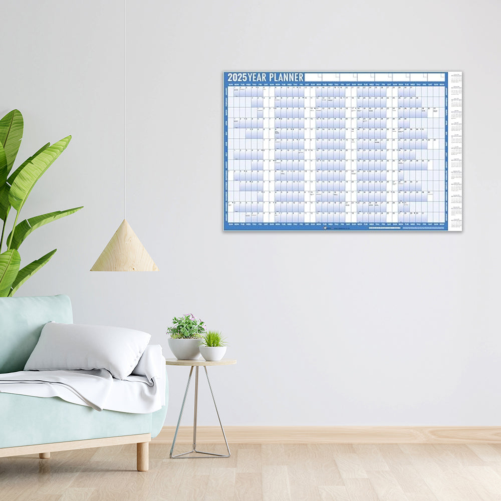 2025 Year Wall Planner A1 Large Laminated Wall Calendar