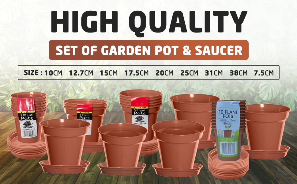 All Pots & Saucer Size