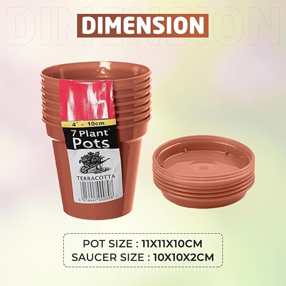 Dimension of 10 CM Garden Pot