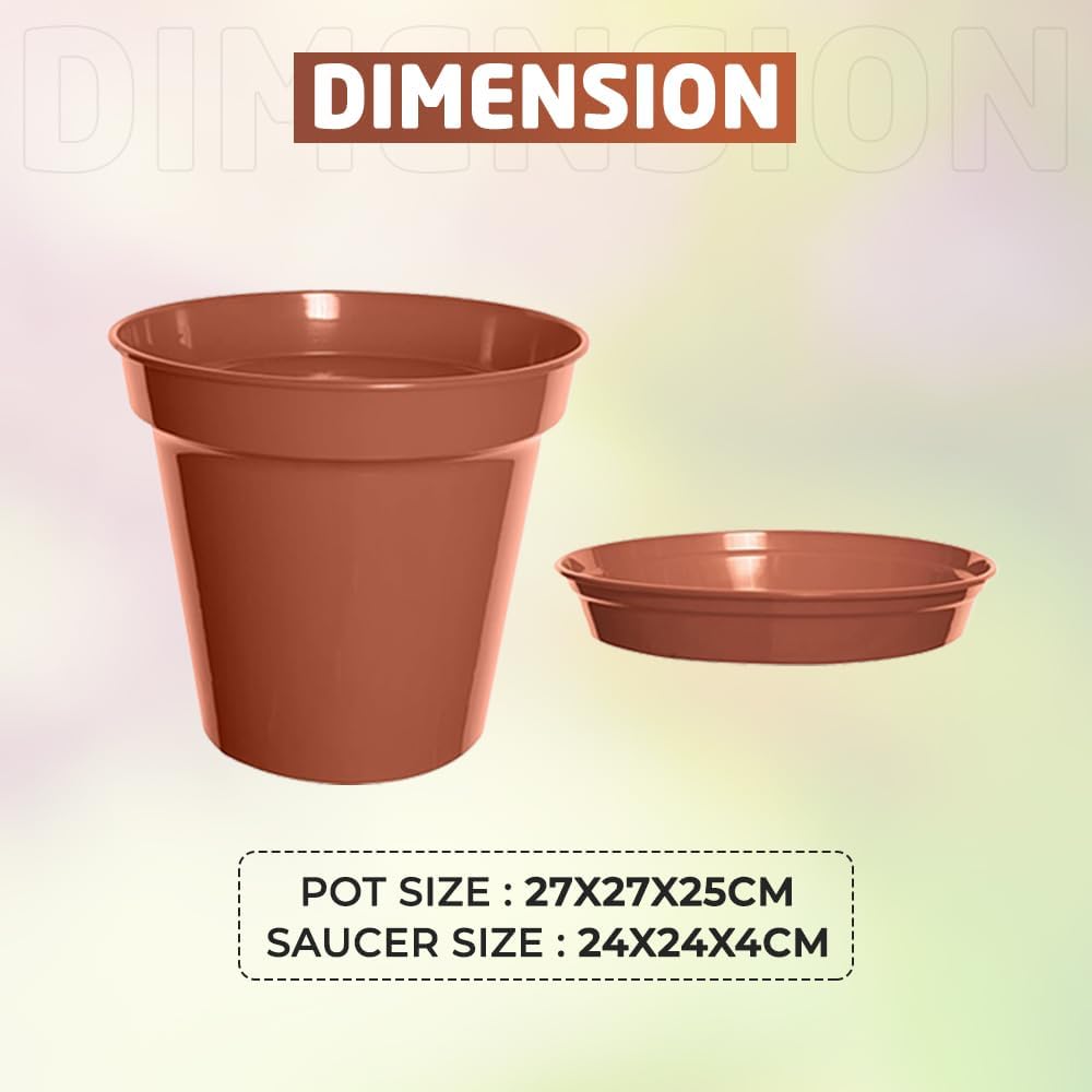 Dimension of 25 CM Garden Pot