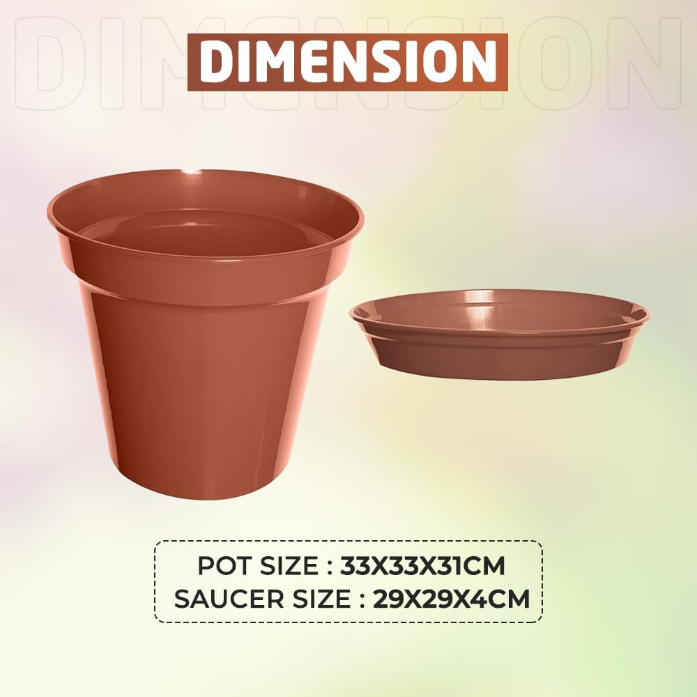 Dimension of 31 CM Garden Pot