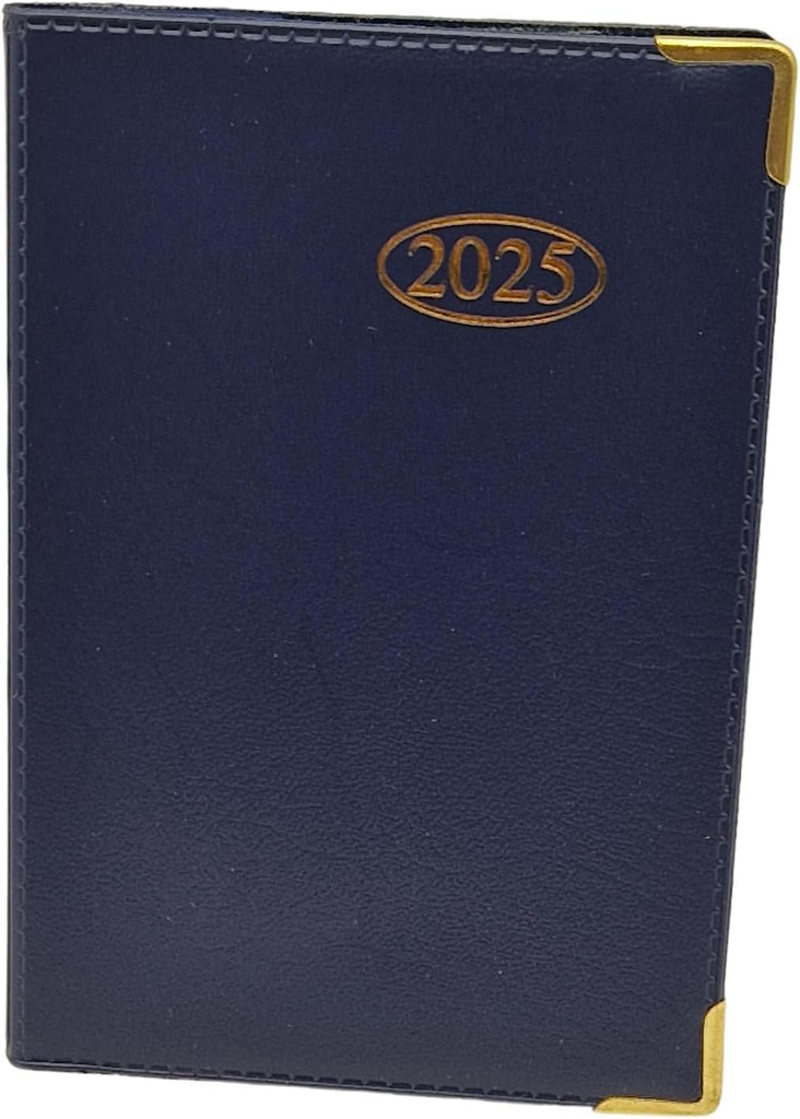 2025 Pocket Diary - A7 Week to View PVC Leather Effect