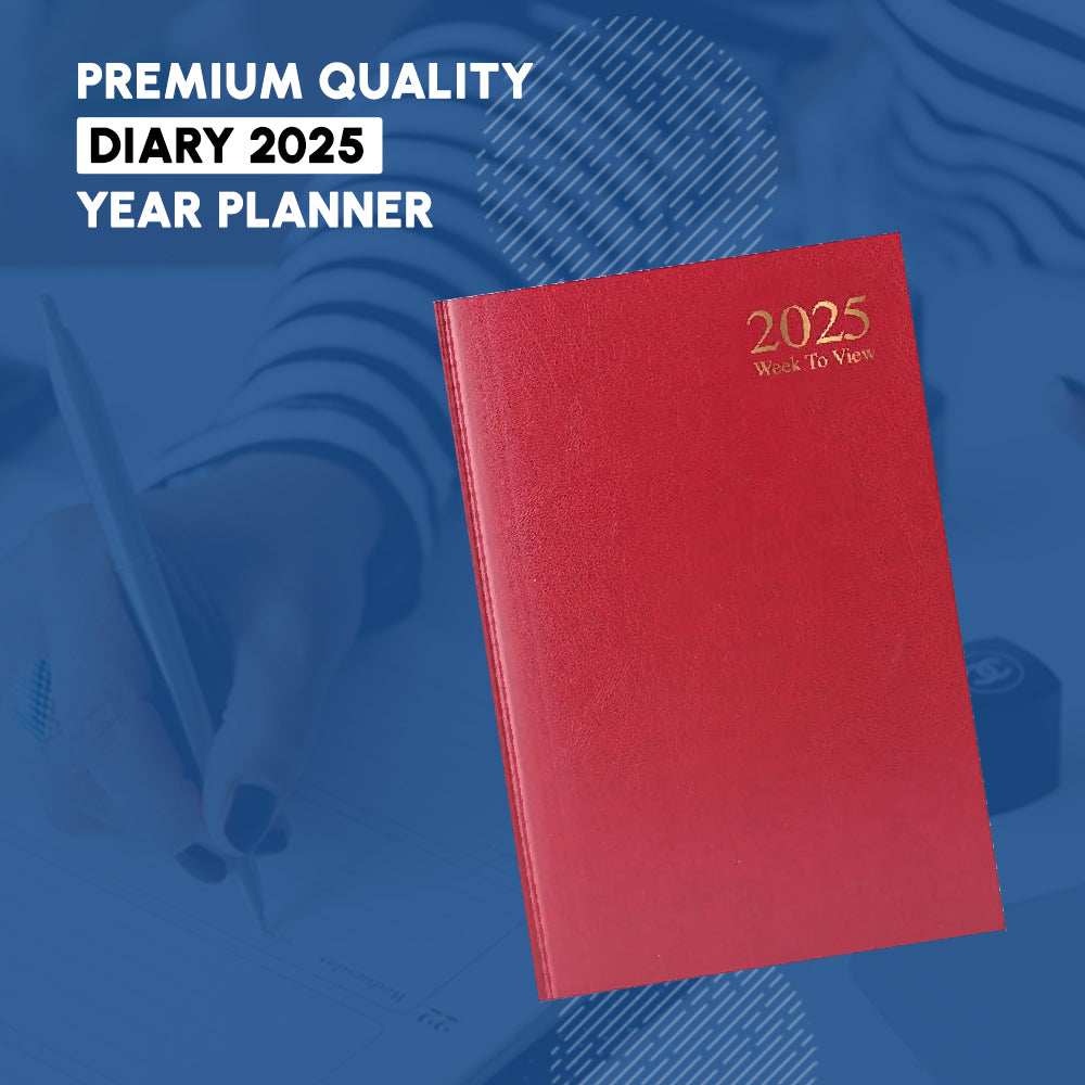 A5 Week to View Diary - Premium Quality Year Planner