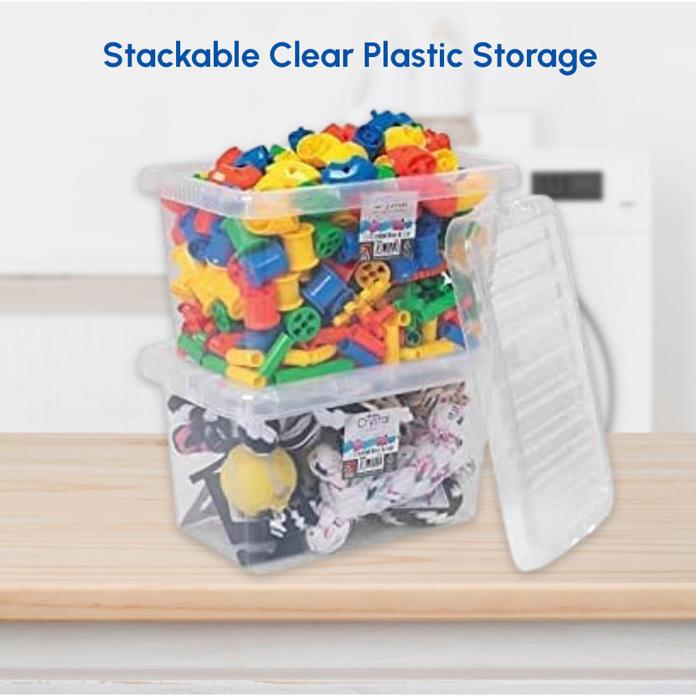  Citylife 58.1 QT Plastic Storage Bins with Lids and 6 Secure  Latching Buckles Stackable Storage Containers for Organizing Clear Sturdy  Storage Box, 3 Packs